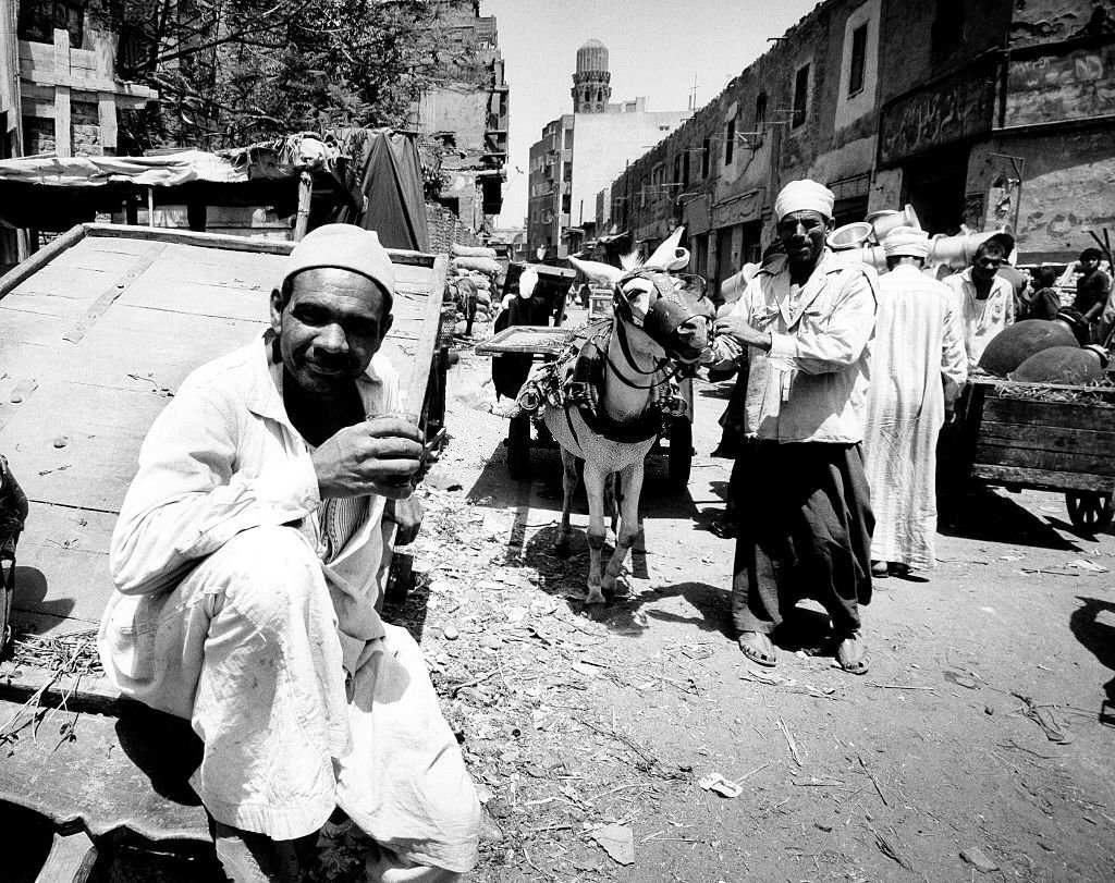 Cairo - Traders in Cairo, 1976