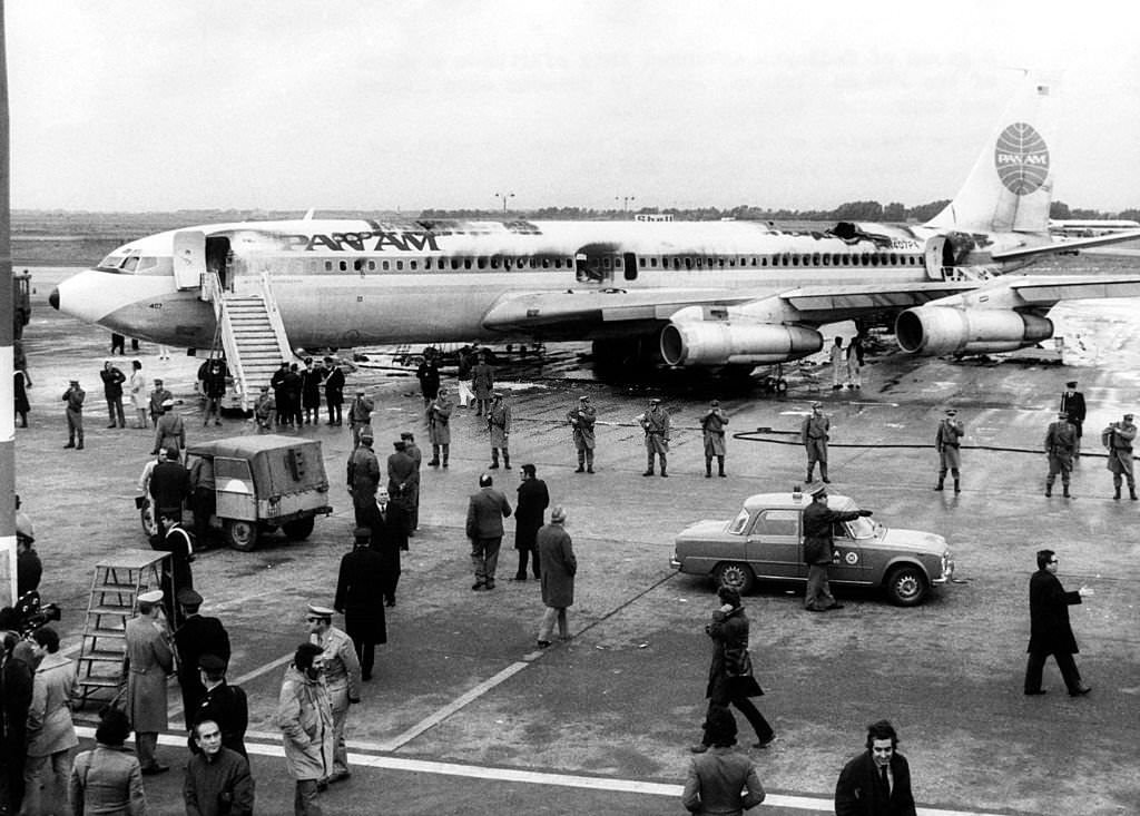 The Aircraft Hijacked by the Fplp at the Caire, 1970