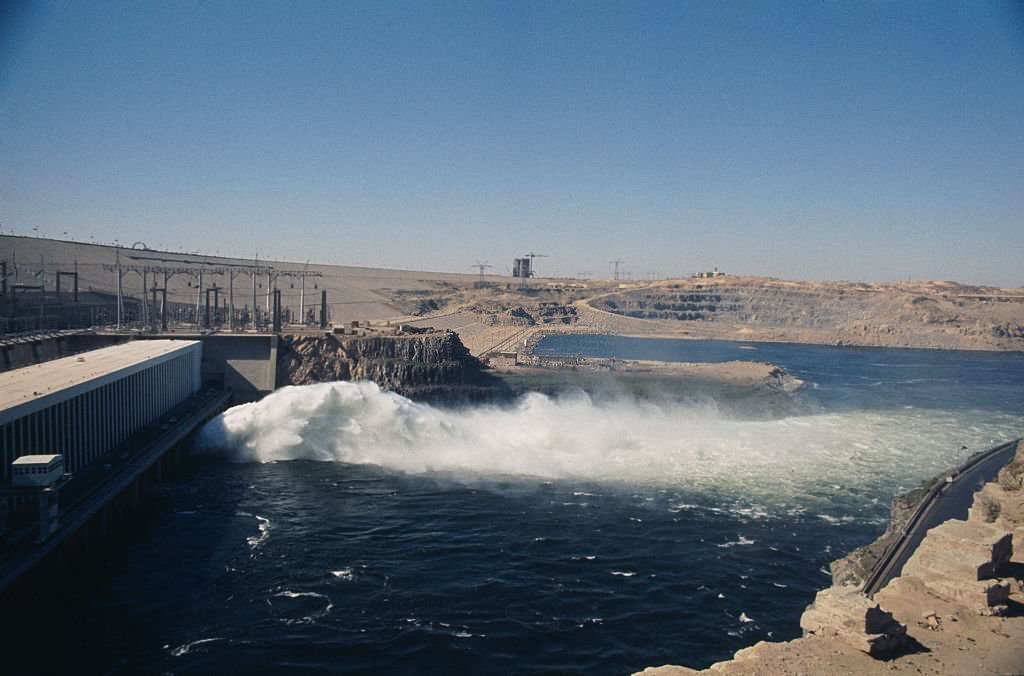 Aswan High Dam and Power Station, 1970