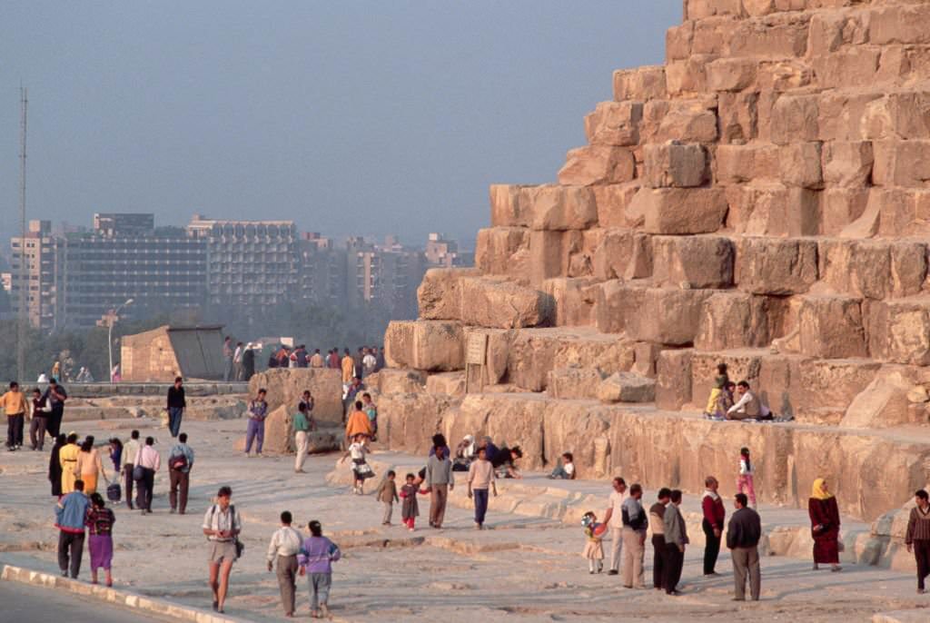 Egyptians at Foot of Pyramid