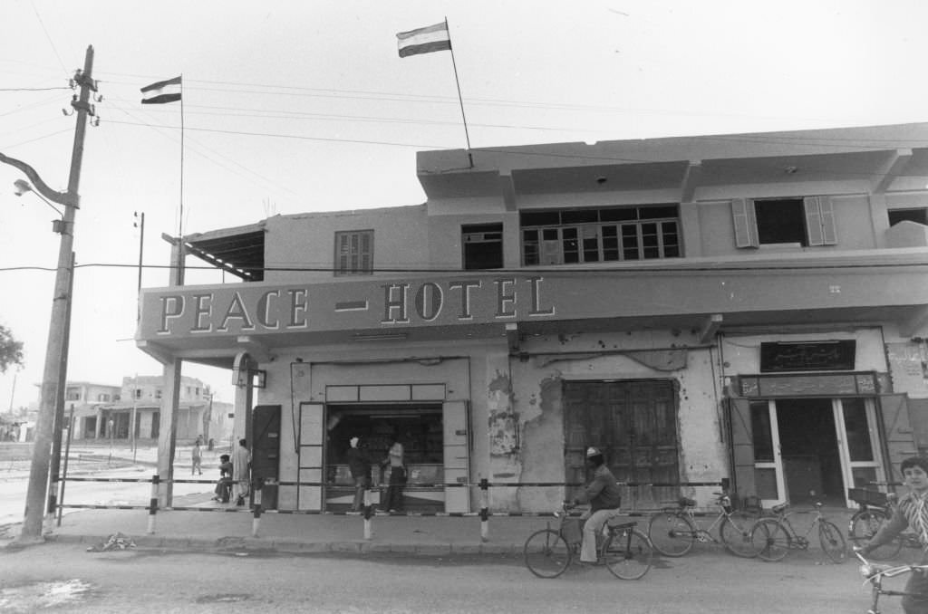 The 'Peace Hotel' in El-Arich, April 25, 1979.