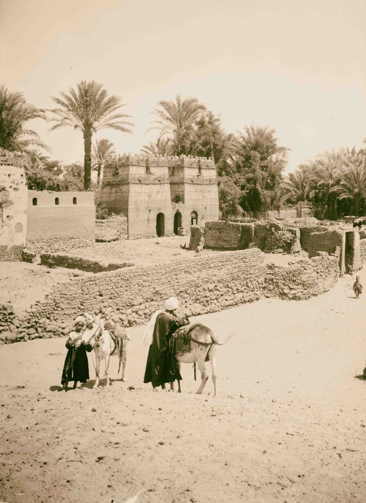 Typical village, Egypt, 1900.