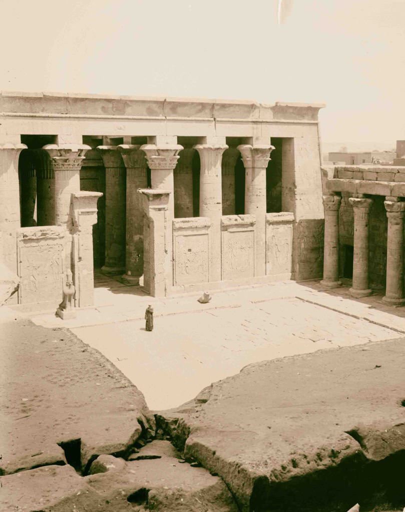 Temple of Horus, Edfu, Egypt, 1900