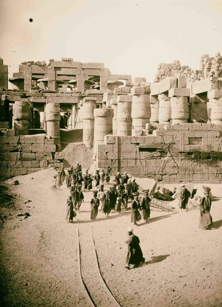 The Great Temple of Ammon, Egypt, 1900.