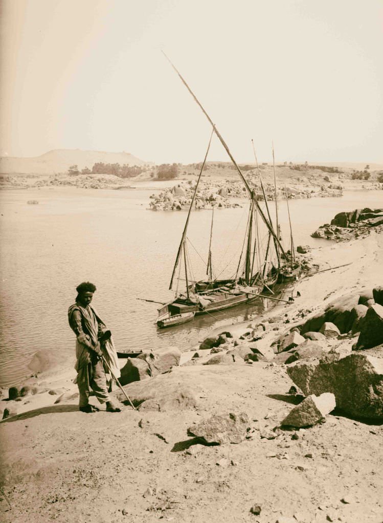 The Elephantine Island, Assuan, 1900.