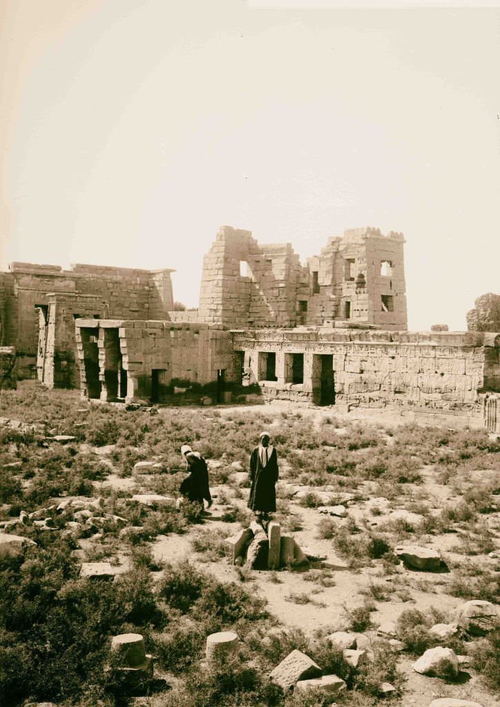 Thebes. Pavilion of Rameses [i.e., Ramses] III, Medinet Habu, Egypt, 1900.