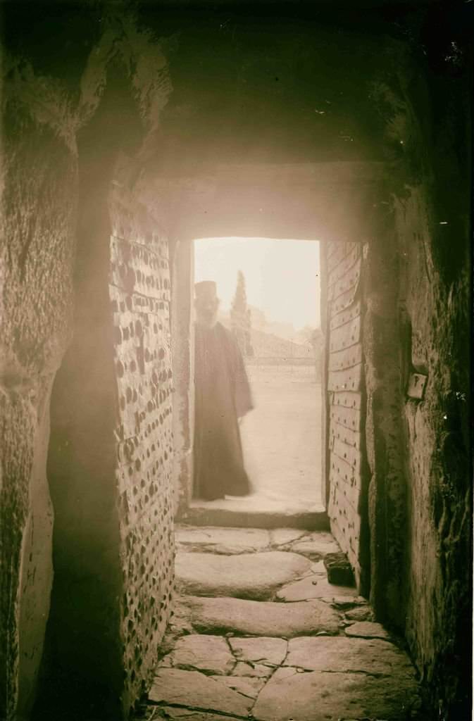 Entrance gateway [Monastery of St. Catherine]in Sinai, Egypt, 1900