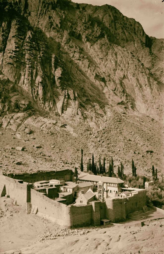 Monastery of St. Katherine in Sinai, Egypt, 1900