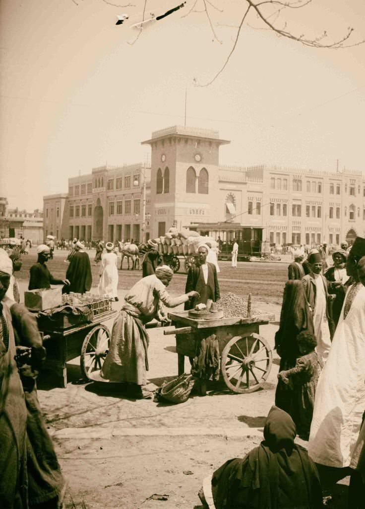 Cairo railway station, Egypt, 1900s.