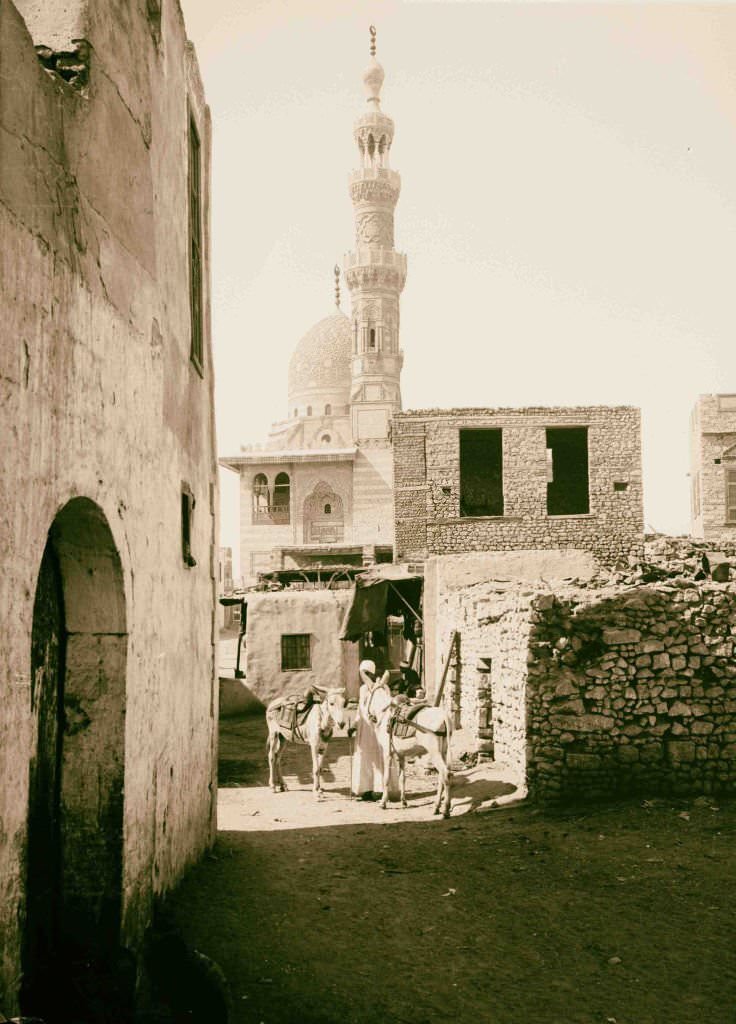 Mosque of Kait Bey in Cairo, Egypt, 1900