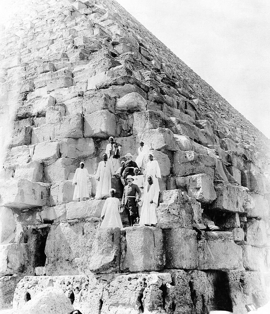 Archduke of Austria-EsteCrown Prince of Austria-HungaryWith baron Rummerskirch at the ascent of a pyramid in Gizeh- 1903