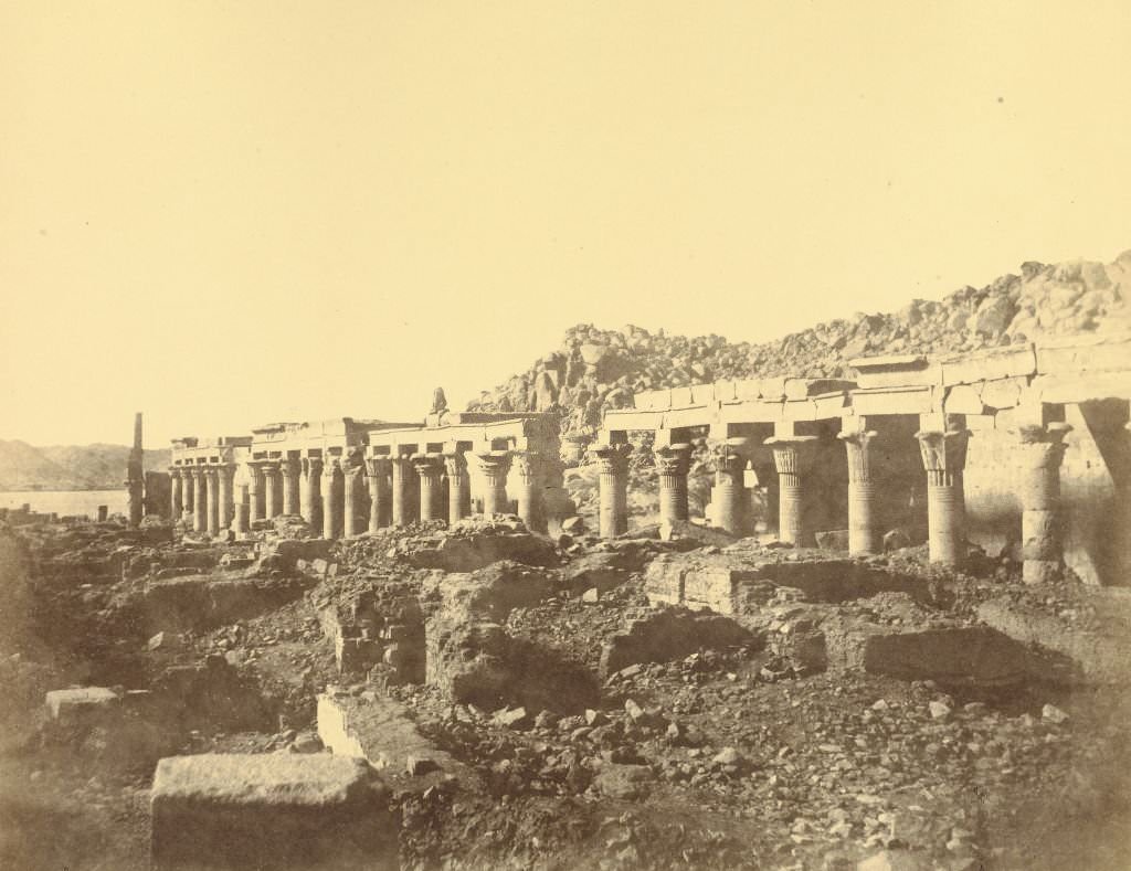 Colonnade a l'extremite Sud (Philoe), 1900s