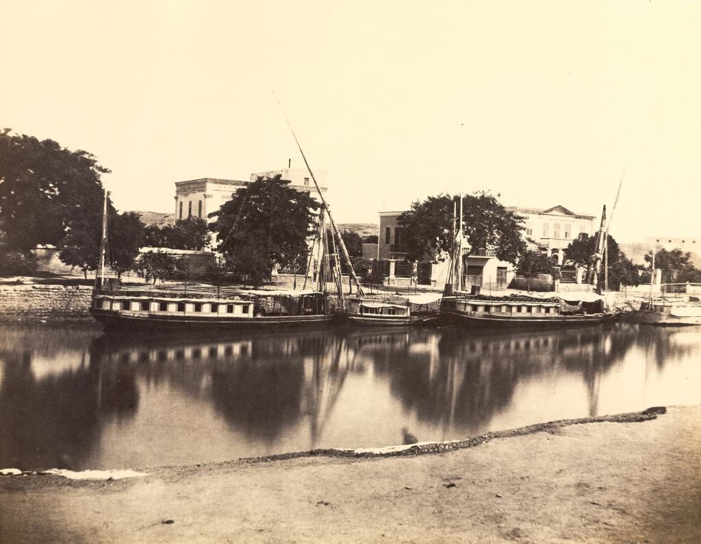 Dahabiehs, Cairo, 1900s