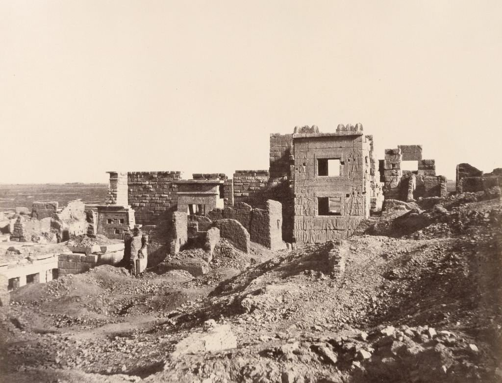 The Temple of Ramesses III at Medinet Habu, Thebes, 1900s