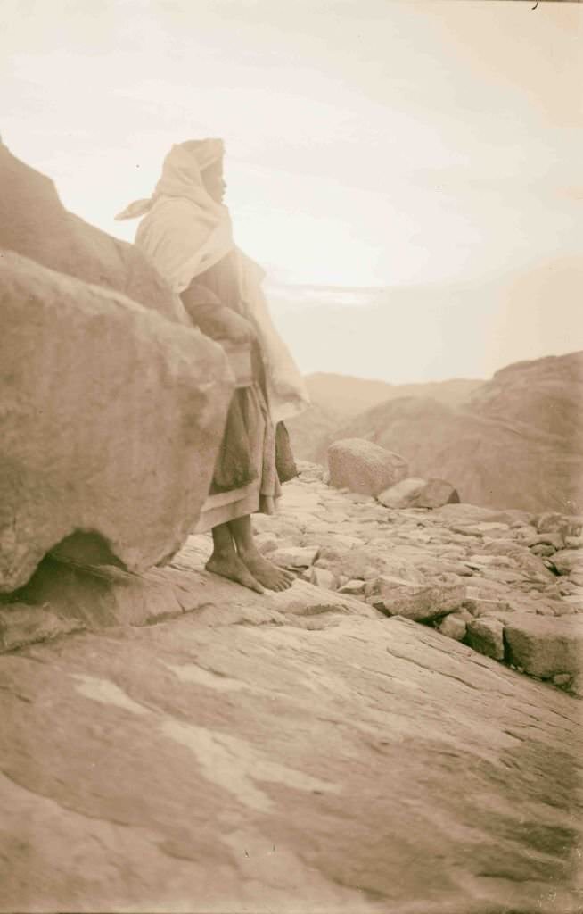 Summit of Jebel Mousa, Sinai, Egypt, 1900