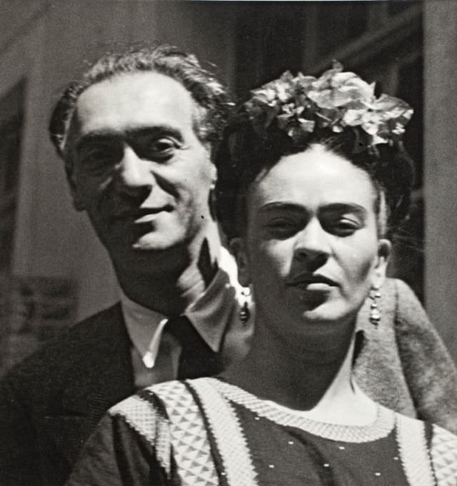 Nickolas Muray and Frida Kahlo, 1939.