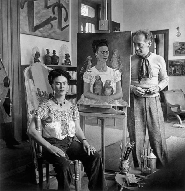 Frida Kahlo and photographer Nickolas Muray