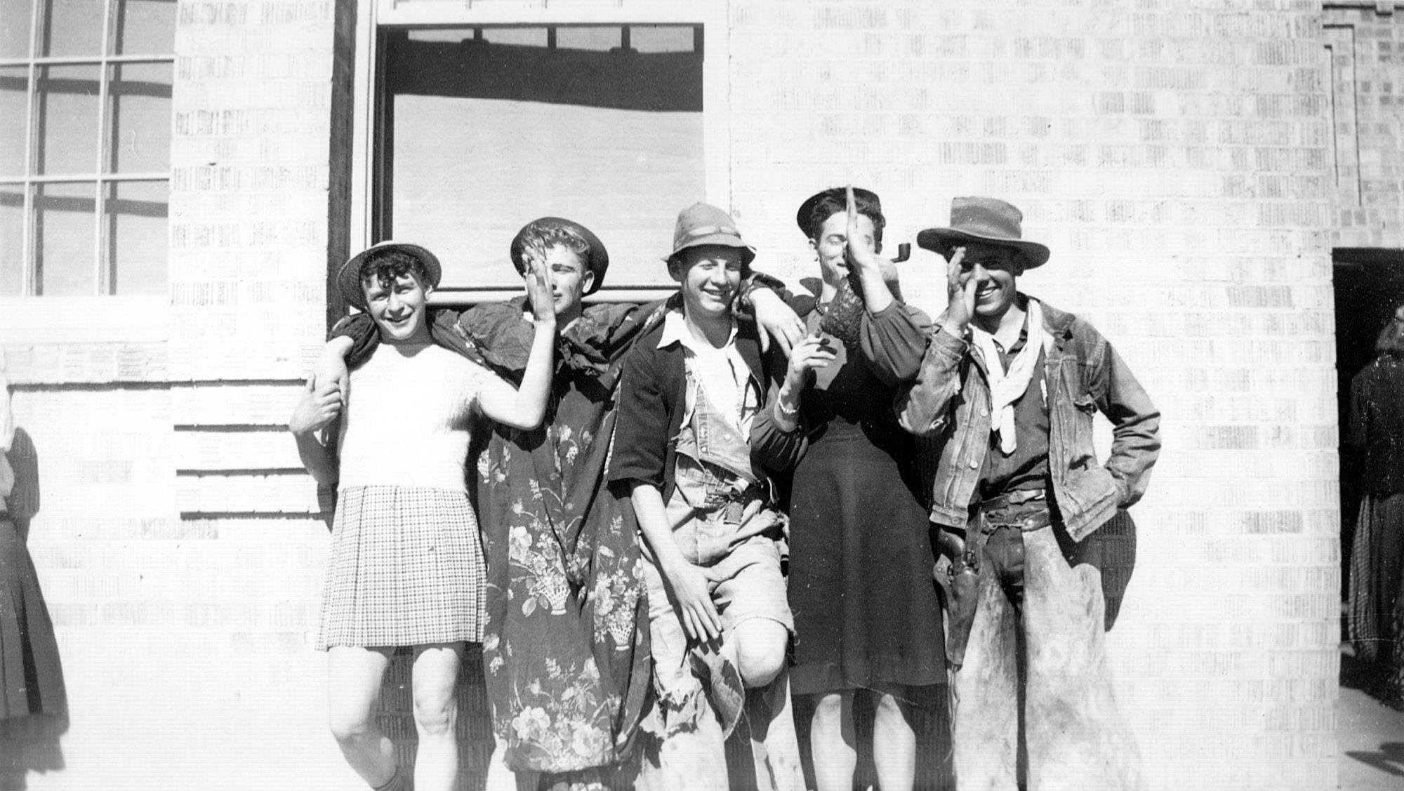 Hilarious Photos of Fruita Union High School Graduation Antics, Colorado, 1941