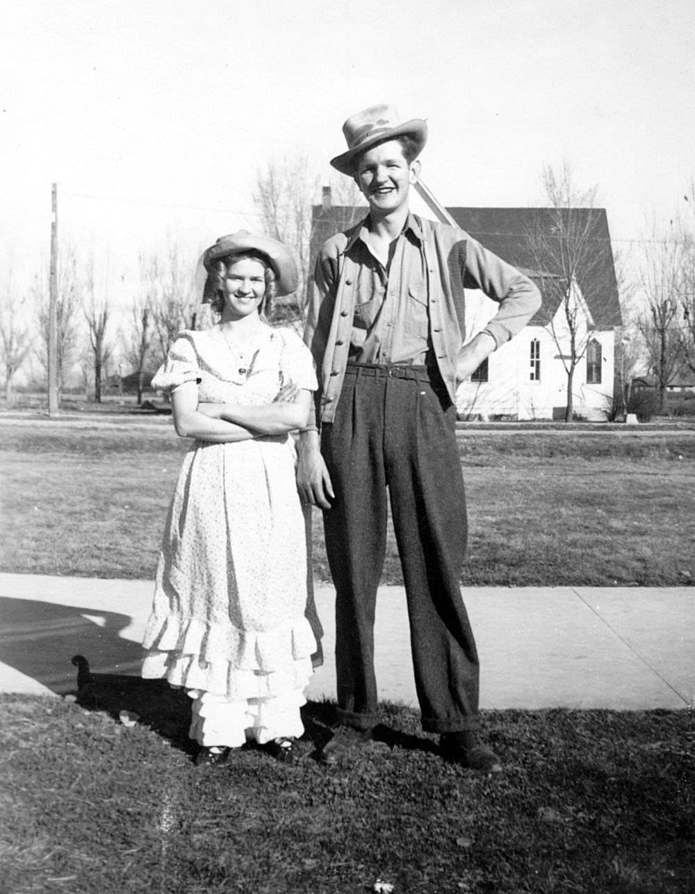 Hilarious Photos of Fruita Union High School Graduation Antics, Colorado, 1941