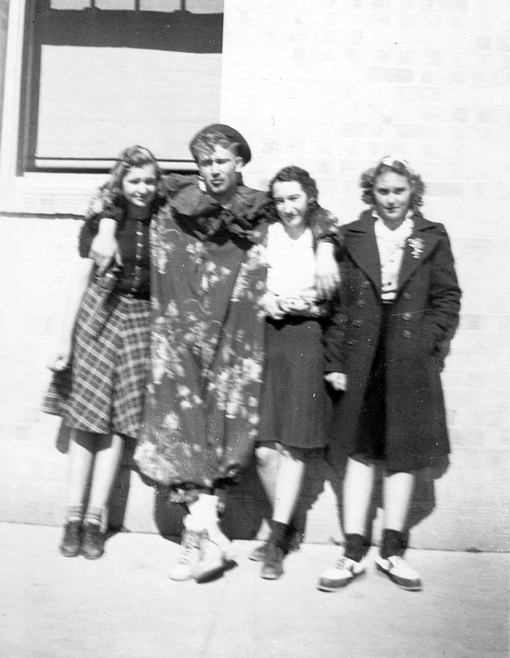 Hilarious Photos of Fruita Union High School Graduation Antics, Colorado, 1941