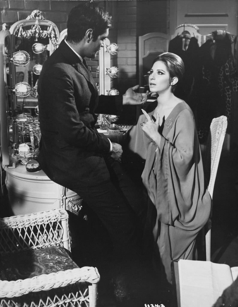 Omar Sharif, Barbra Streisand in 'Funny Girl', 1968.