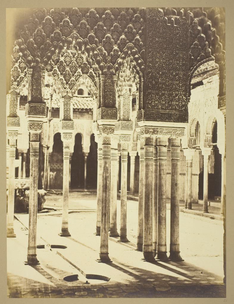 Entrance Court of the Lions, Alhambra, 1960.