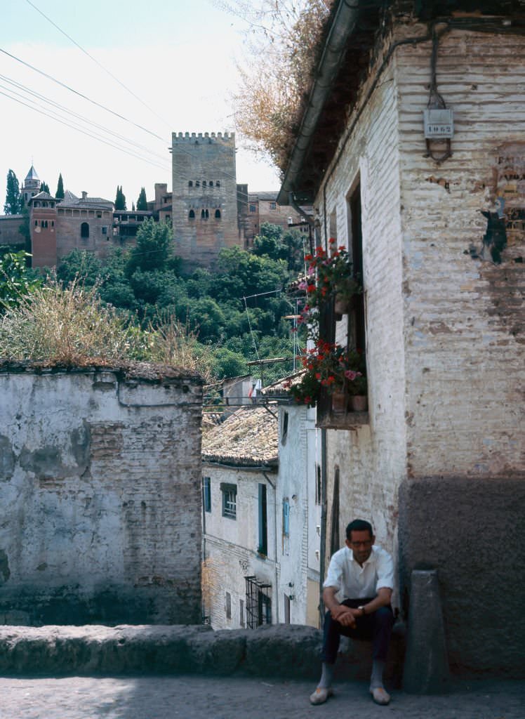 Neighborhood of the “Albaicin”, Granada, Andalusia, Spain, 1968.
