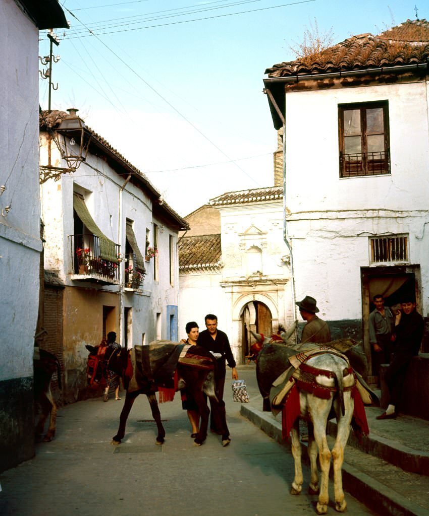 “Calle del Agua”, Granada, Andalusia, Spain, 1968.
