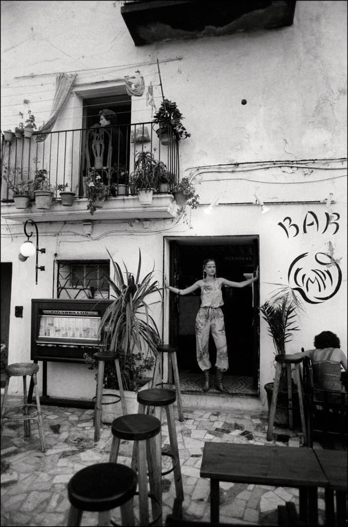 El Rubio bar in Ibiza, 1977