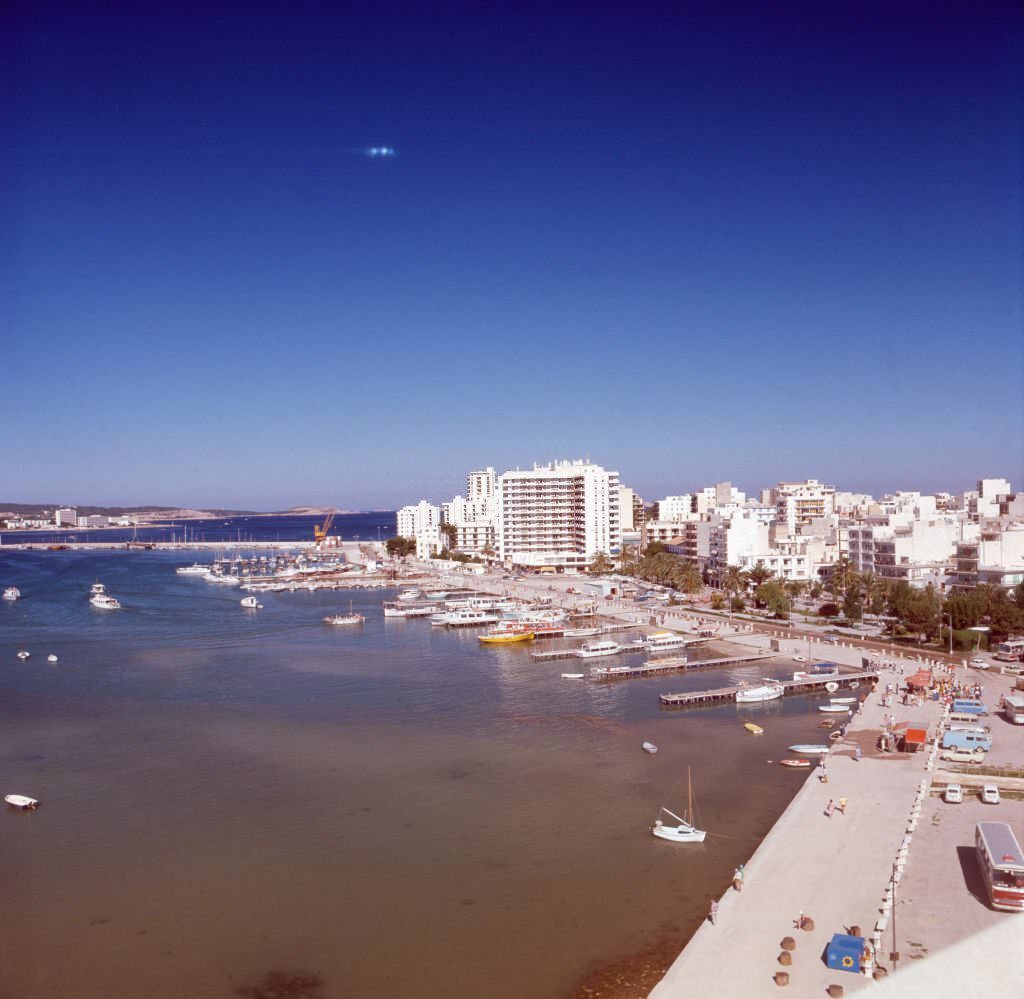 Summer vacation in Sant Antoni de Portmany on the island of Ibiza, 1976