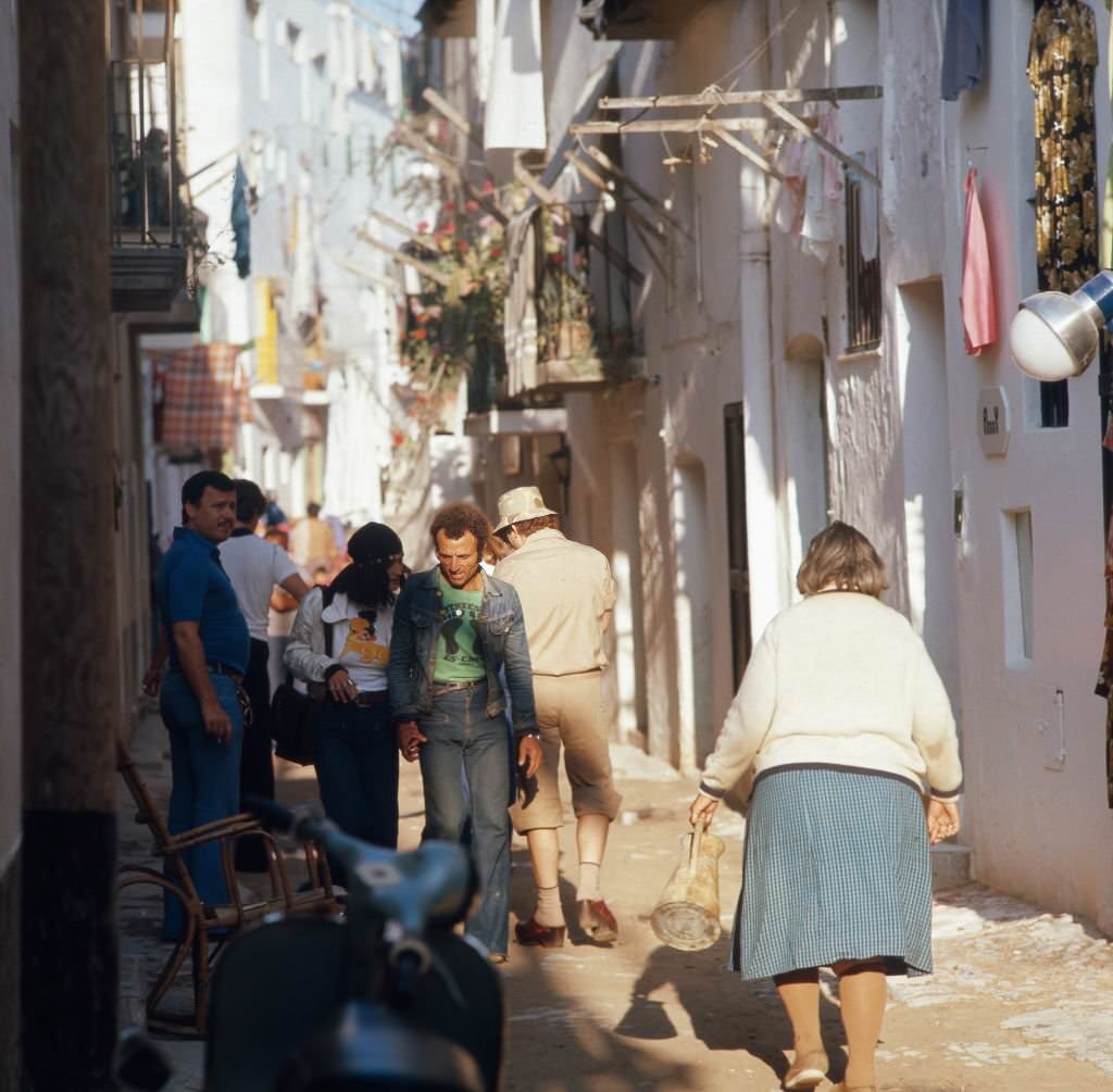 Summer vacation in the city of Ibiza, 1976