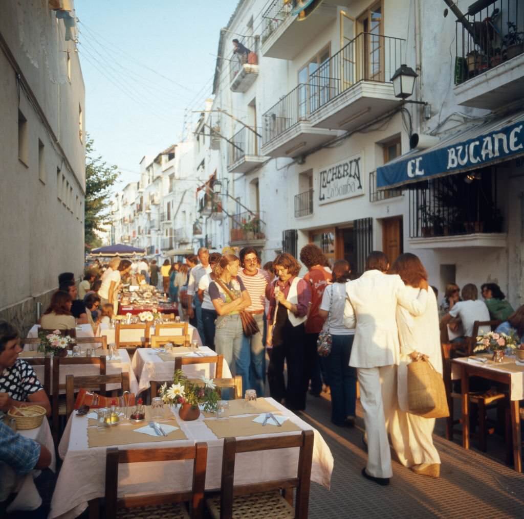 Summer vacation in the city of Ibiza, 1976