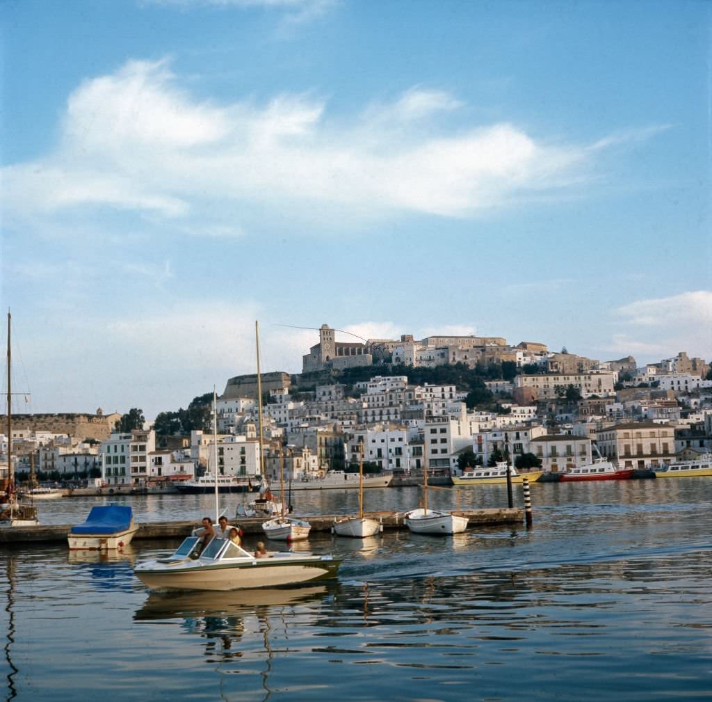 Summer vacation in the city of Ibiza, 1976