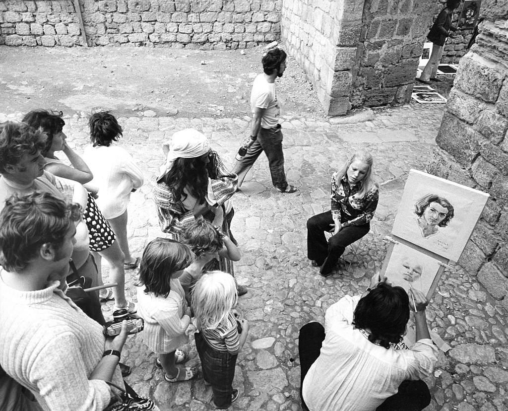 Tourists in Ibiza, 1972