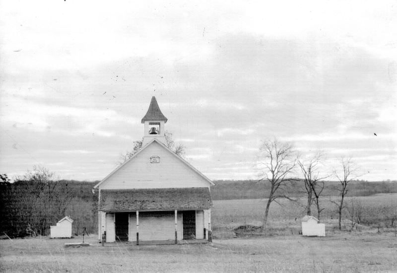 School District 48 on Red Star Road from Topeka to Lawrence, Kansas, November 1947