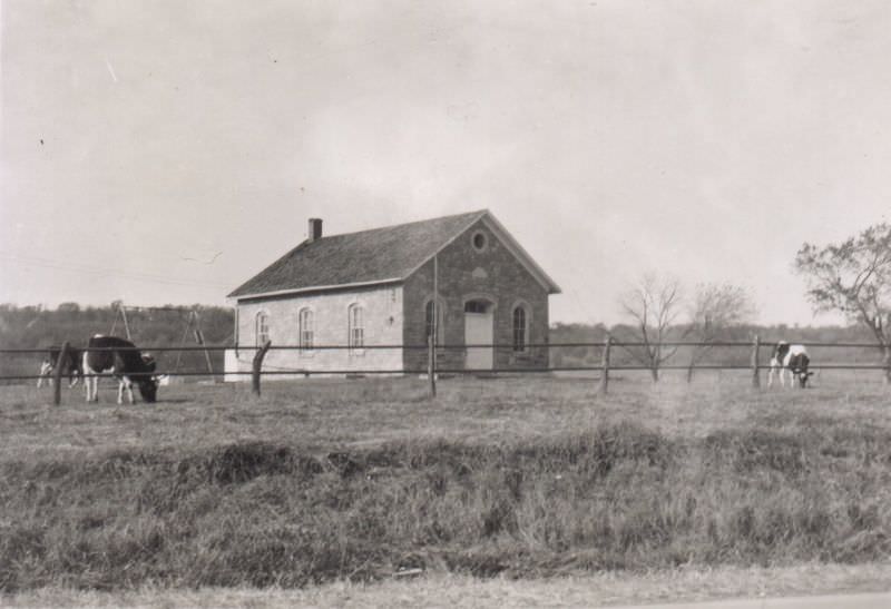 School No 78, Highway 40, Northwest of Lawrence, Kansas, November 1947