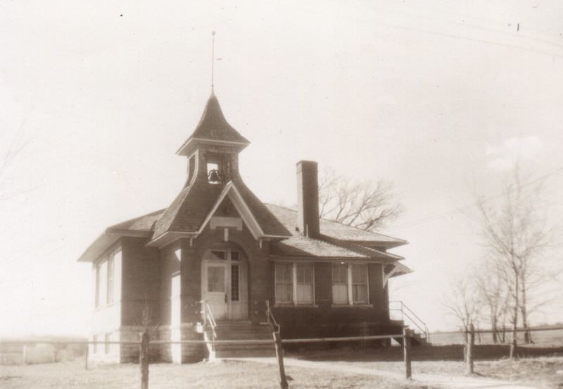 School, Northwest of Lawrence, Kansas, 1947