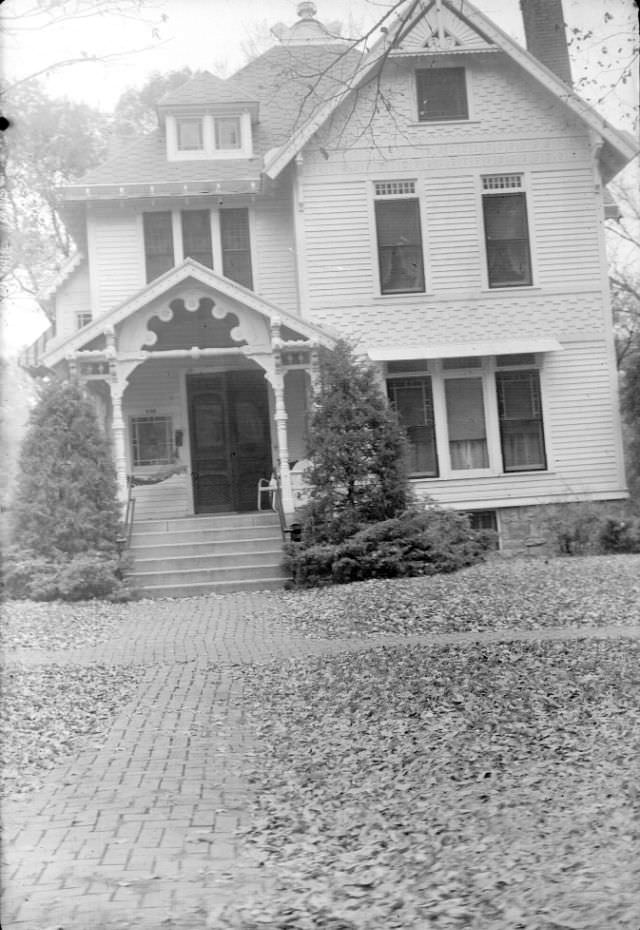 Victorian house on 6th St., between Ohio and Louisiana St., Lawrence, Kansas, November 1947