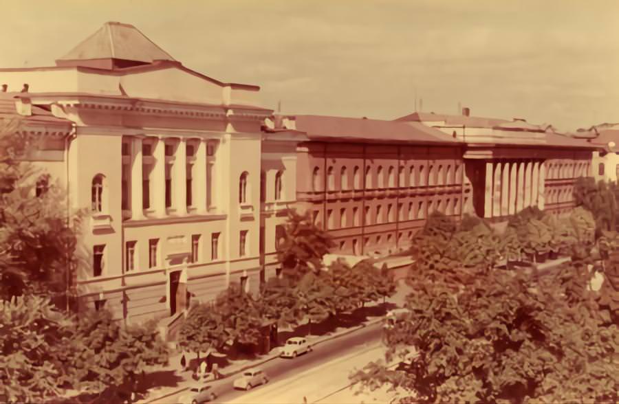 Building of the National University, Kyiv, Ukraine 1960s