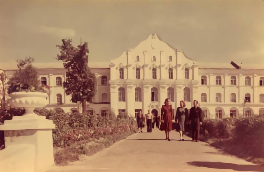 Building of the Institute of Forestry, Kyiv, Ukraine 1960s