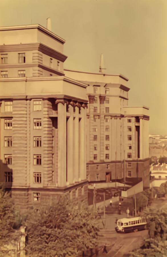 Building of the Council of Ministers, Kyiv, Ukraine 1960s