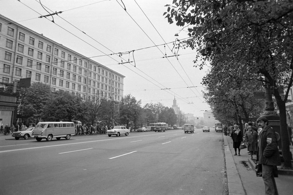 Khreshchatyk Street in Kyiv, 1975