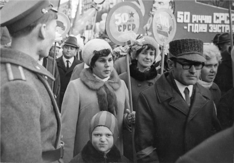 Celebration of October Revolution, Kyiv, 1972