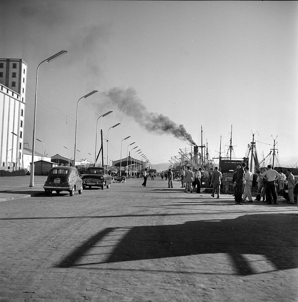 Las Palmas harbor, 1957