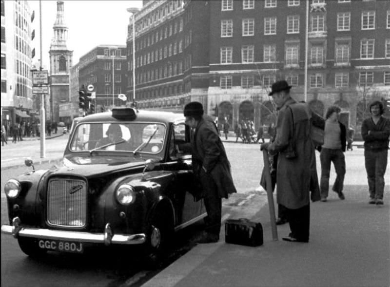 Russian hats were all the rage, London, 1973