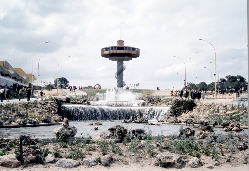 The fairground of Madrid, 1969, Spain.