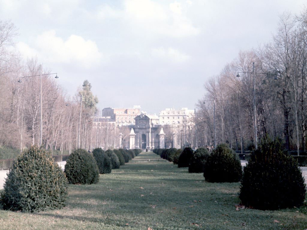 The Park of Retiro, 1960, Madrid, Spain.
