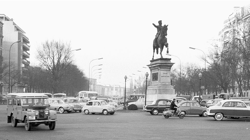 The "Plaza Doctor Maranon" of Madrid, 1965.