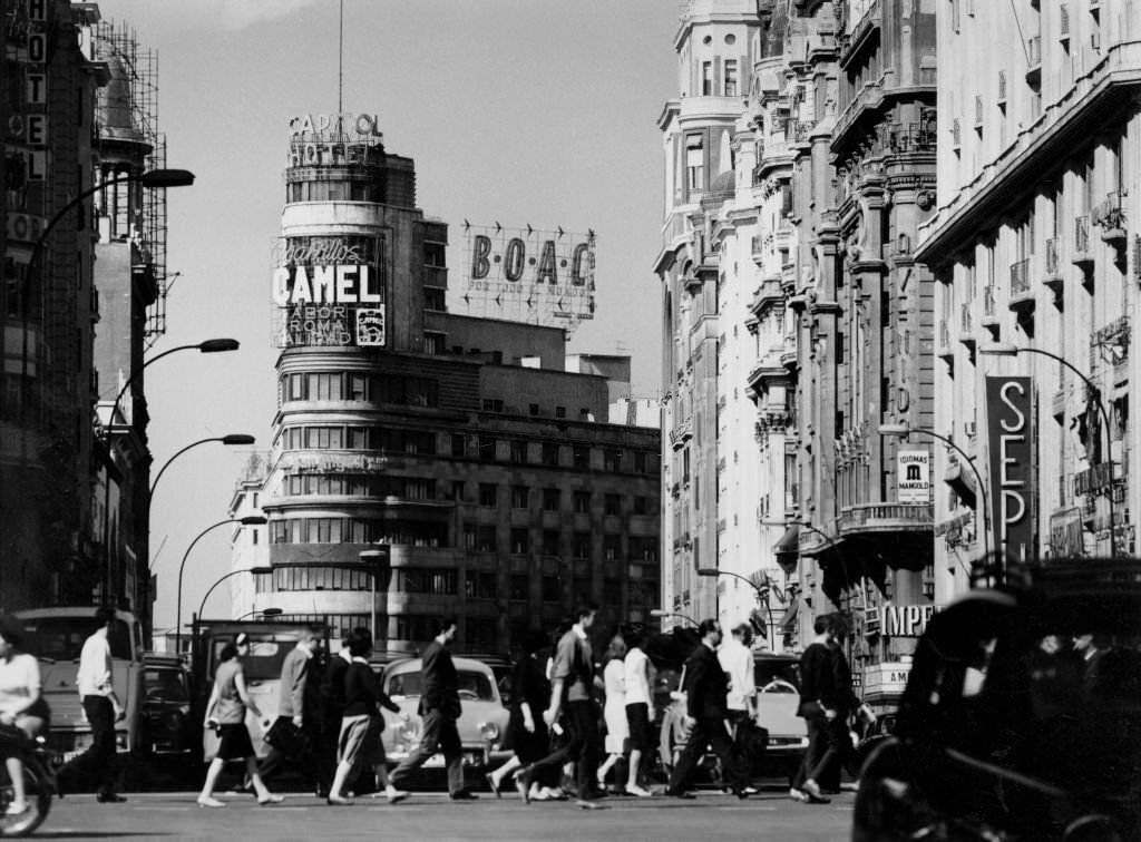 Gran Via, Madrid, 1960s