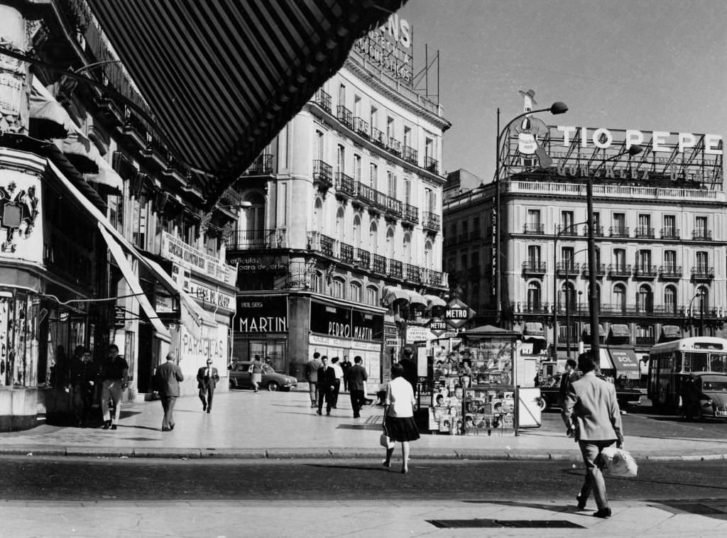 Puerta del Sol, Madrid, 1960s